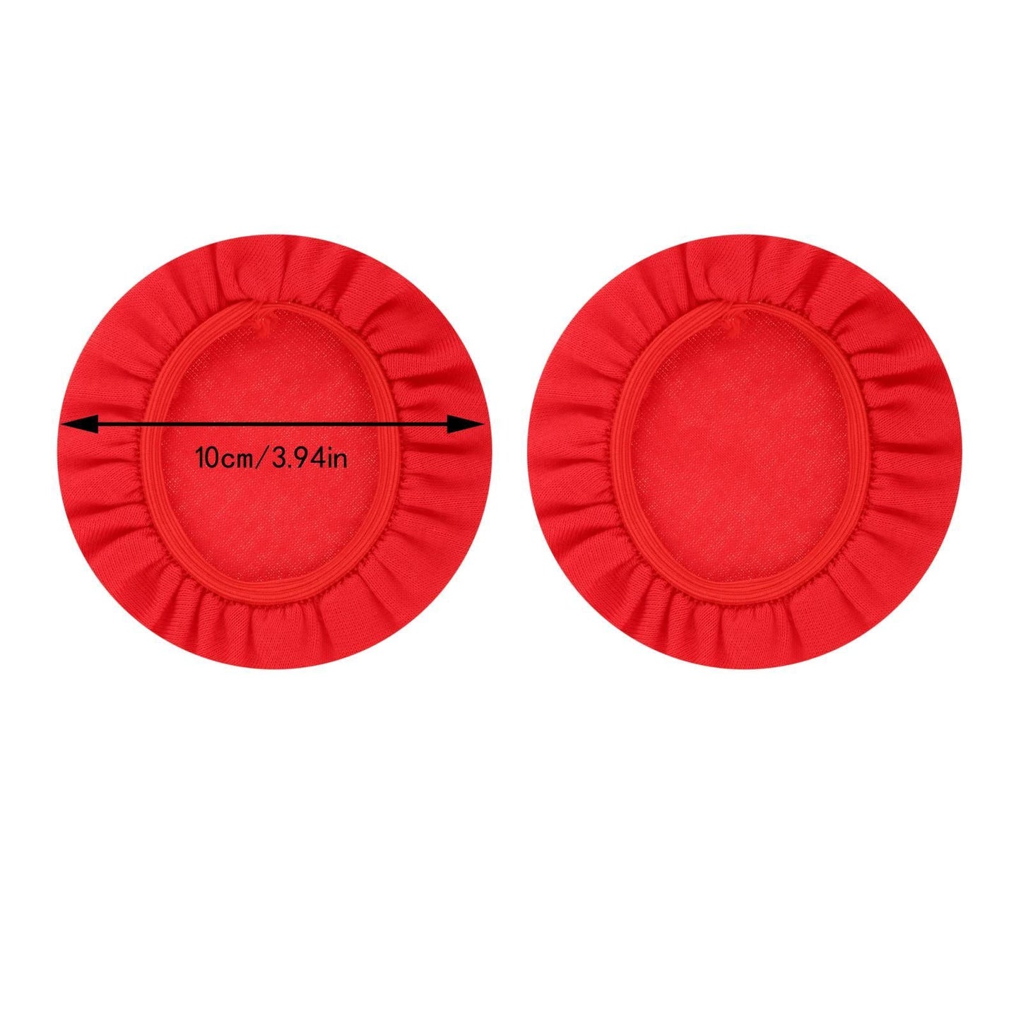 Headphone Covers Universal Durable Washable for Headsets 10cm red