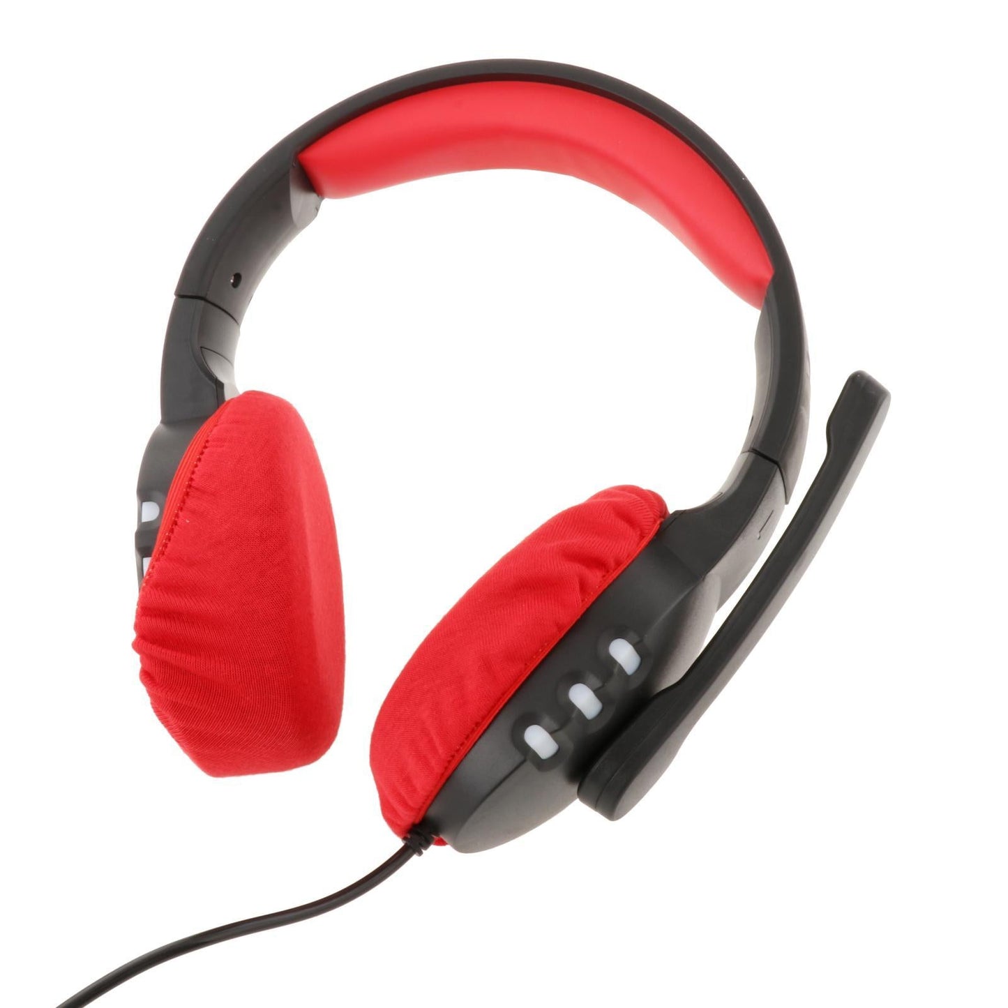 Headphone Covers Universal Durable Washable for Headsets 10cm red