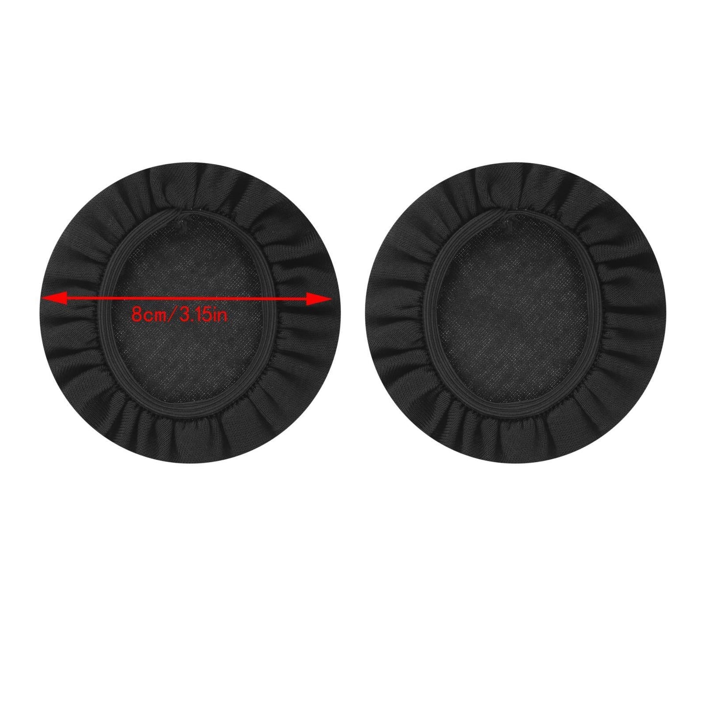 Headphone Covers Universal Durable Washable for Headsets 8cm black