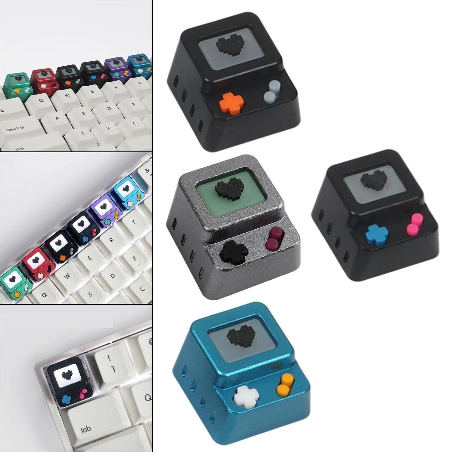 Gaming Mechanical Keyboard Keycaps Dustproof for Cherry MX Keyboard DIY Black Pink