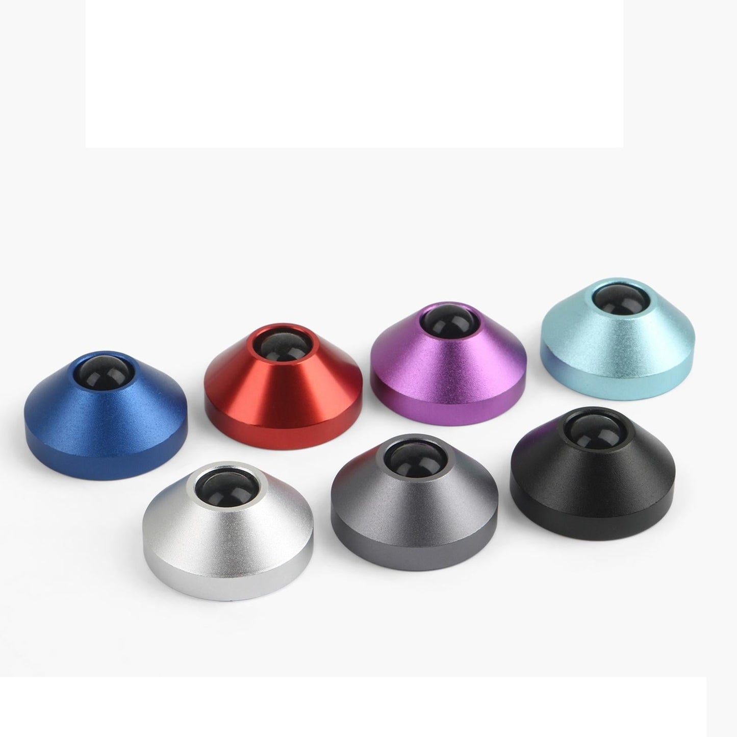 2-pack Mechanical Keyboard Feet Aluminum Alloy with Screws Black