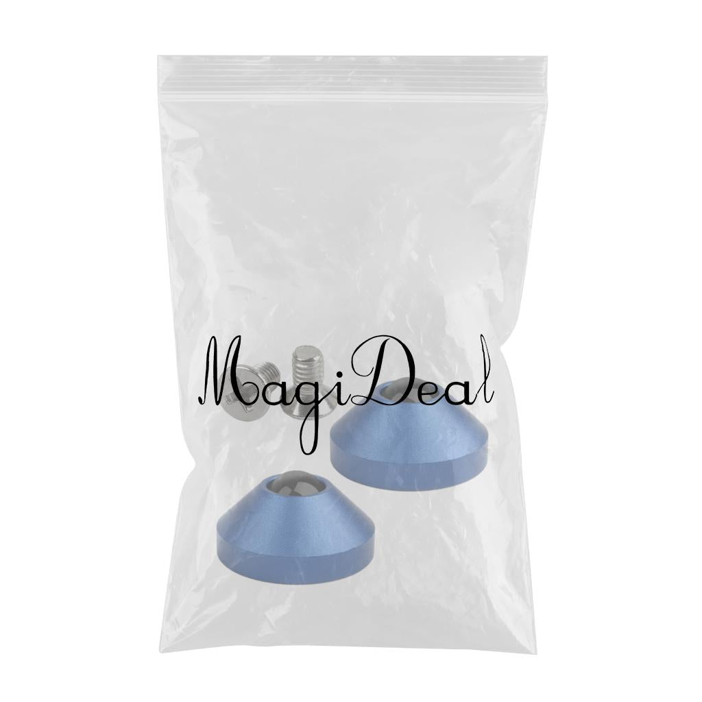 2-pack Mechanical Keyboard Feet Aluminum Alloy with Screws Blue