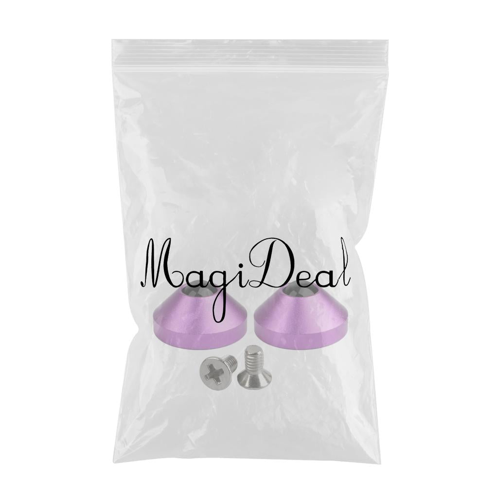 2-pack Mechanical Keyboard Feet Aluminum Alloy with Screws Purple