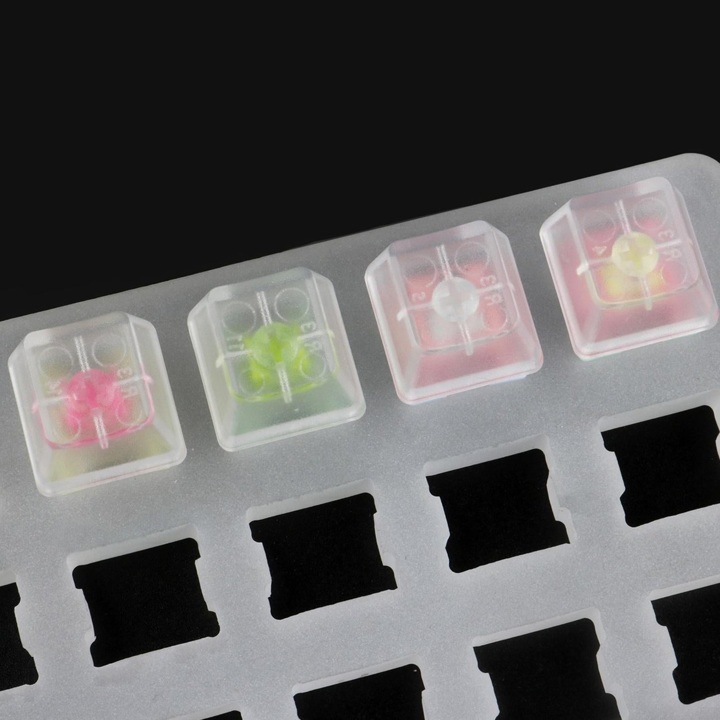 Transparent ABS Keycaps Mechanical keyboard Backlit Key Caps for Cherry R4