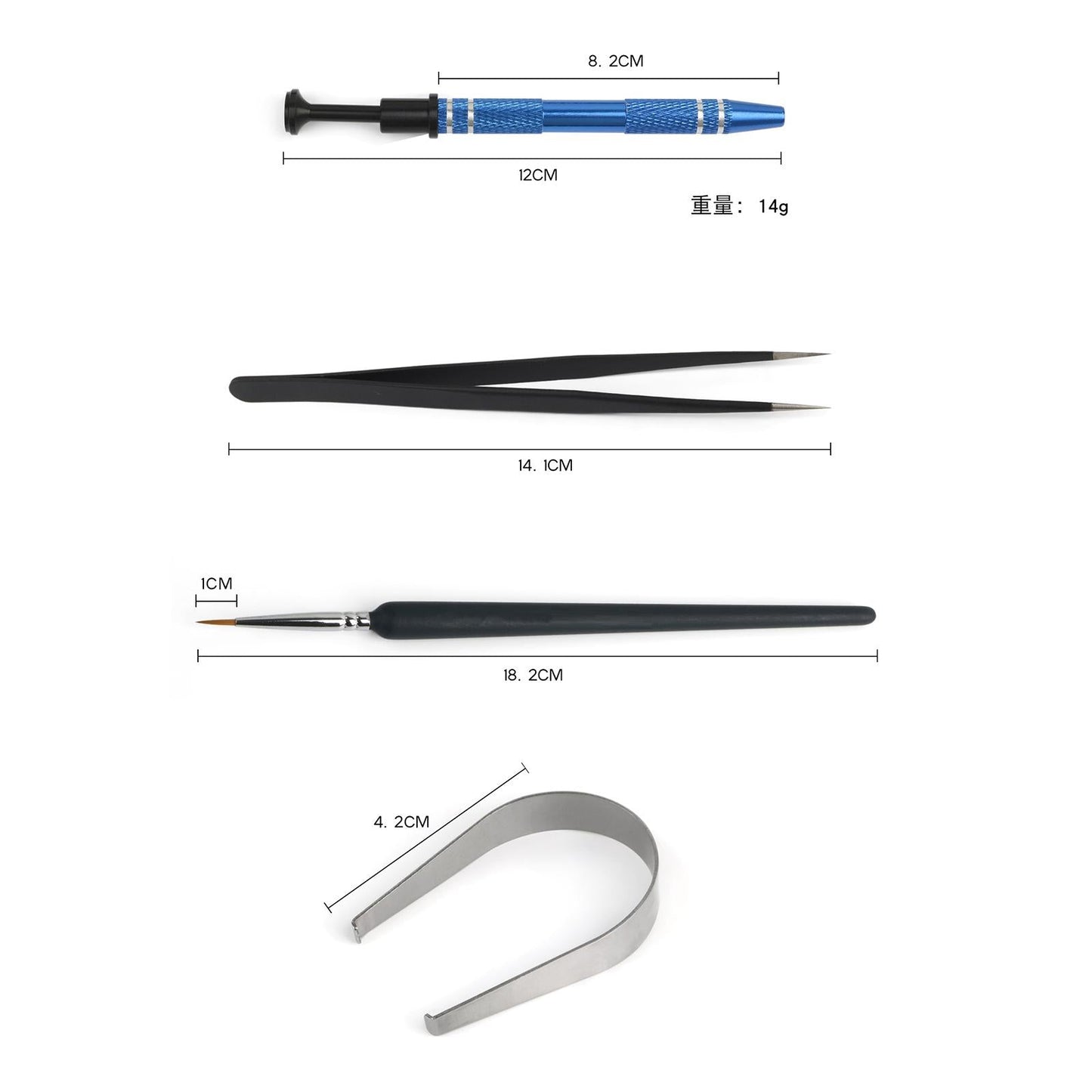 4in1 Switch Puller Lube Brush Tweezers Clamp Opener Switches Adjustment Kits