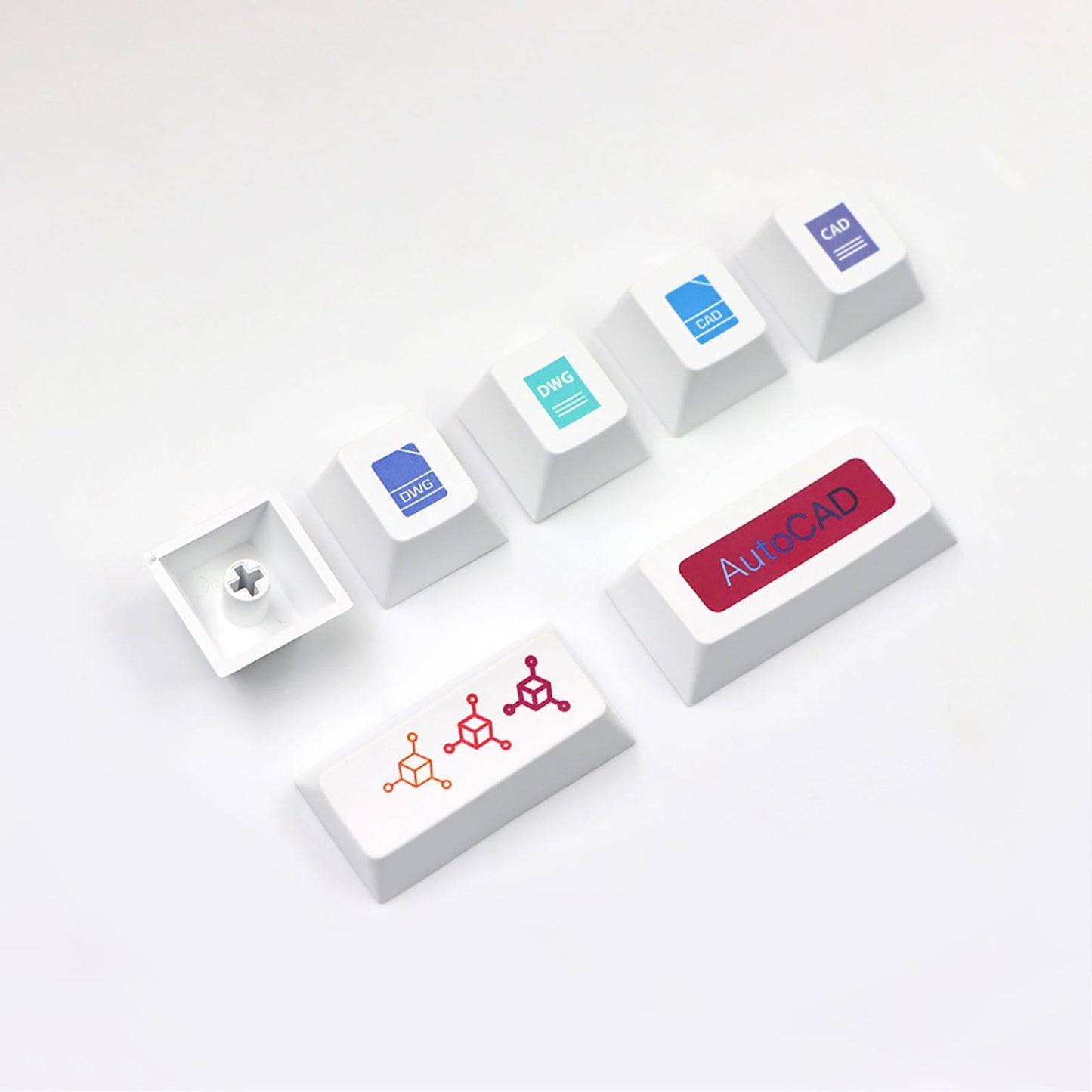 Keycaps Comfortable Exquisite 136 Keys for CHERRY MX Switch Spare Parts