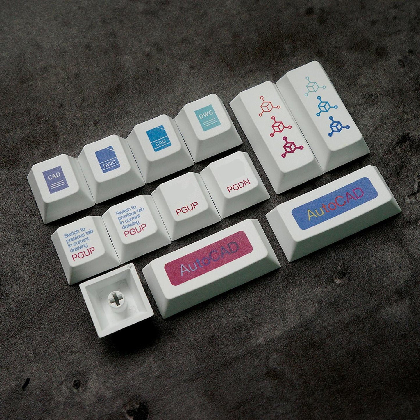 Keycaps Comfortable Exquisite 136 Keys for CHERRY MX Switch Spare Parts