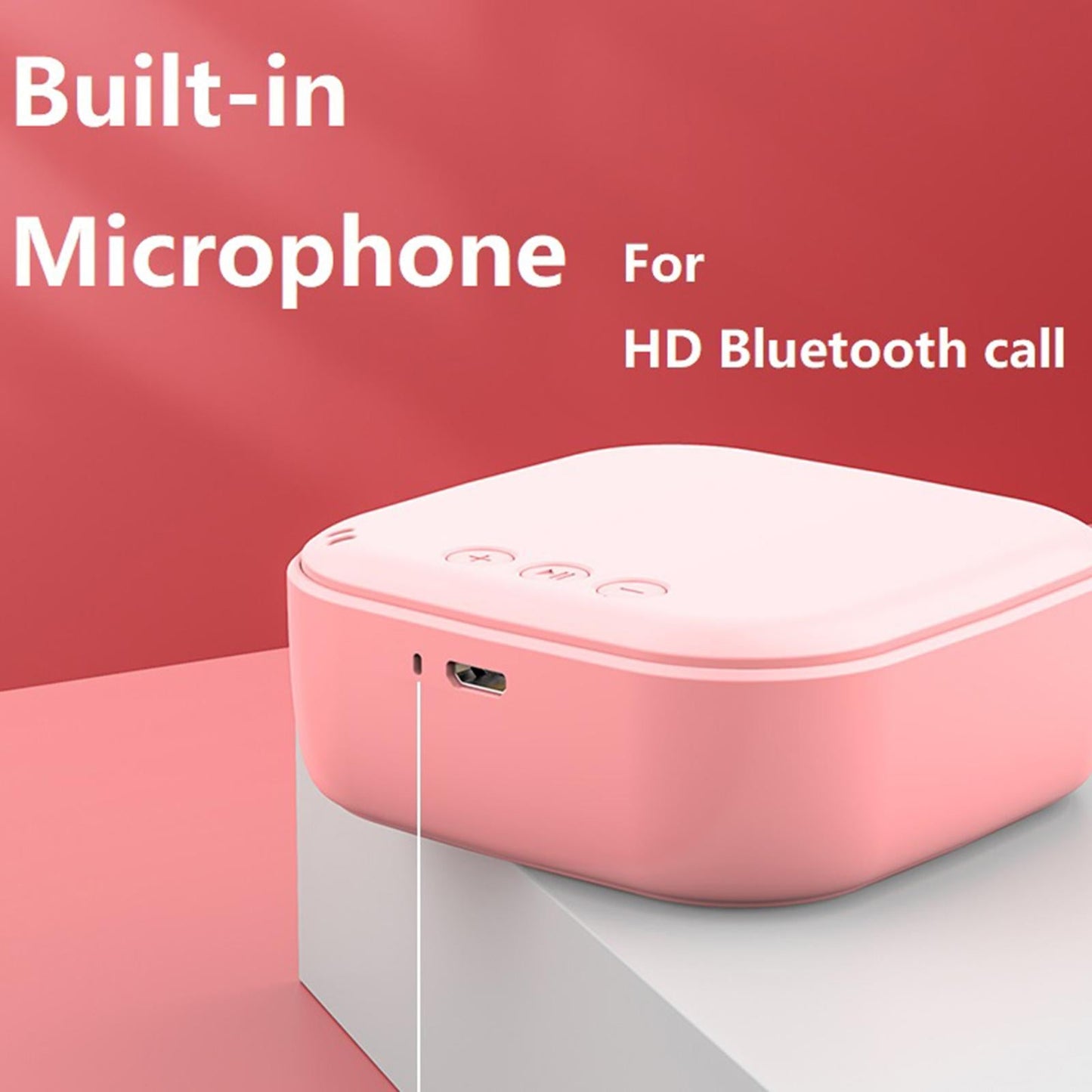 Mini Waterproof Bluetooth 5.0 Wireless Speakers for Home Party Tablet White