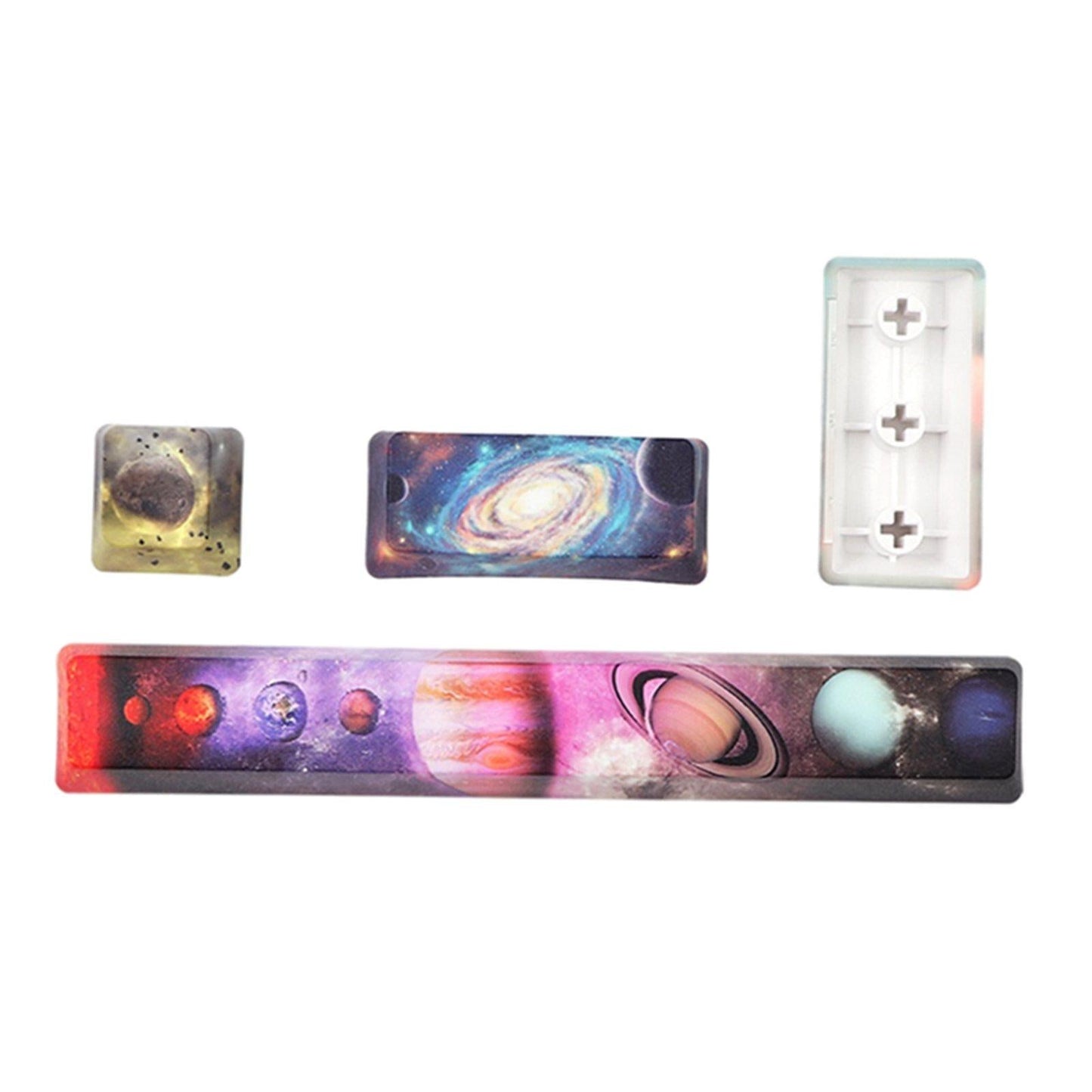 4X Keycaps Set PBT Five Sides Dye-Subbed Spacebar ESC Entre keys STARRY SKY