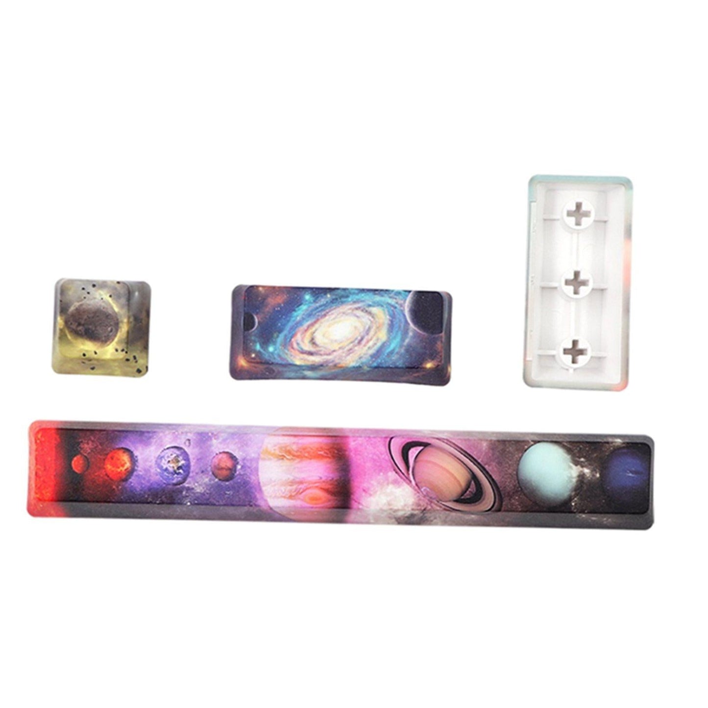 4X Keycaps Set PBT Five Sides Dye-Subbed Spacebar ESC Entre keys STARRY SKY