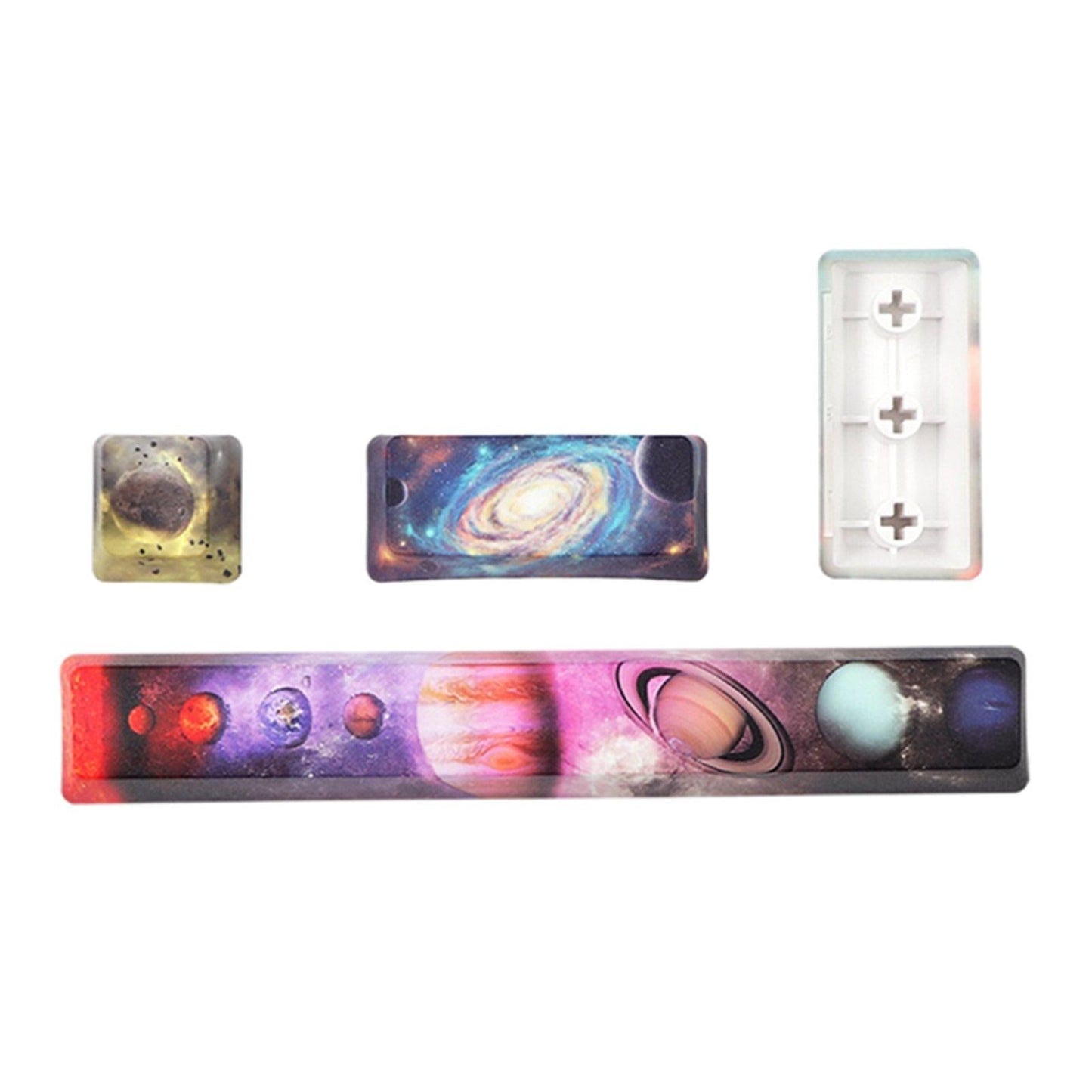 4X Keycaps Set PBT Five Sides Dye-Subbed Spacebar ESC Entre keys STARRY SKY