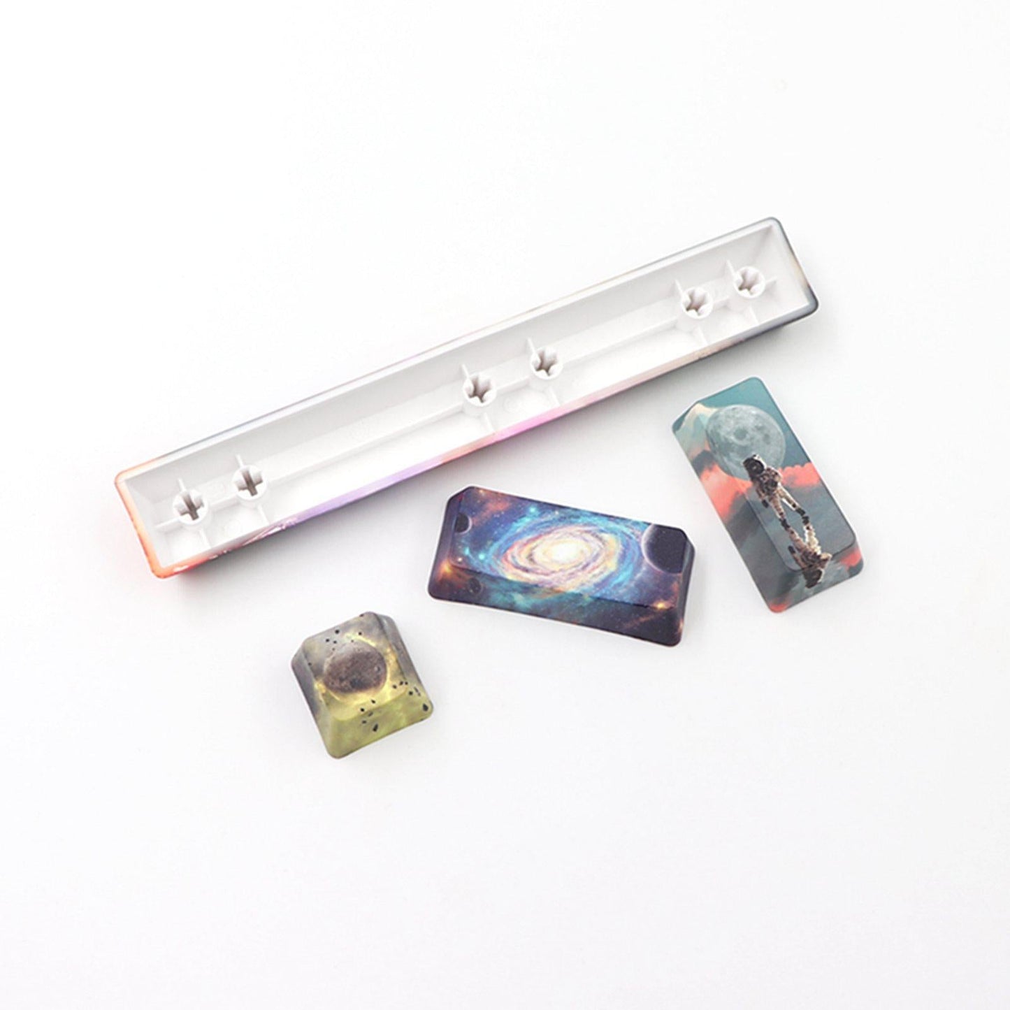 4X Keycaps Set PBT Five Sides Dye-Subbed Spacebar ESC Entre keys STARRY SKY