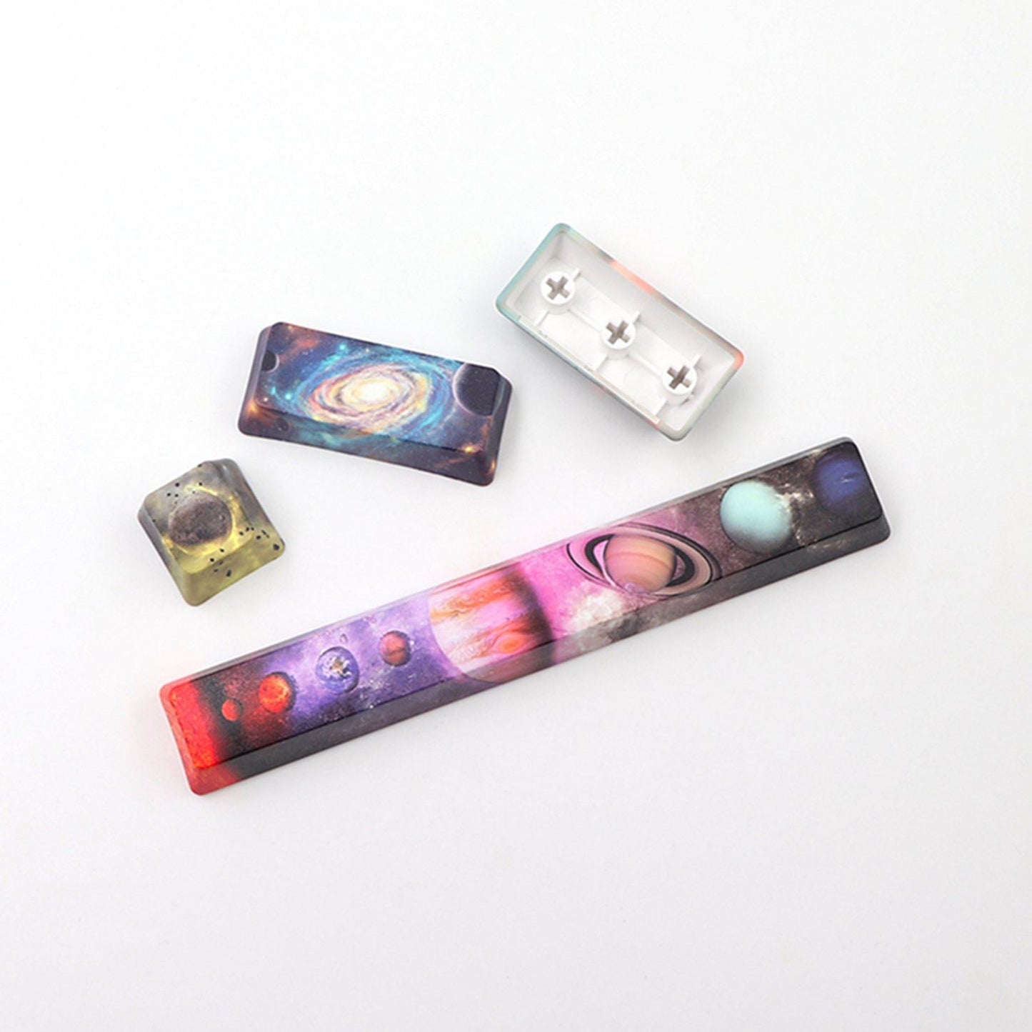 4X Keycaps Set PBT Five Sides Dye-Subbed Spacebar ESC Entre keys STARRY SKY