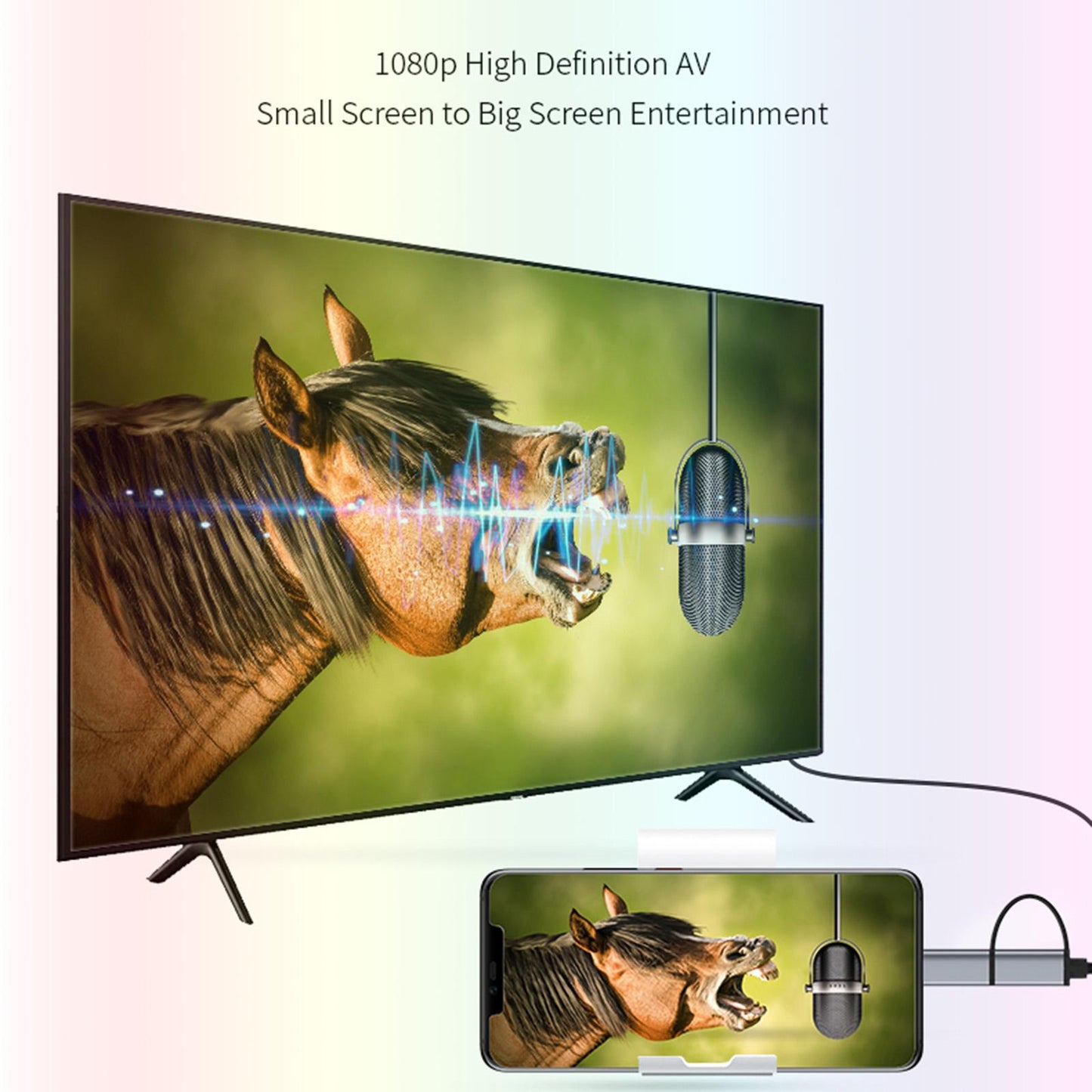 1080P to HDMI Adapter Cable for Android Phone Tablets to TV Monitor 2m