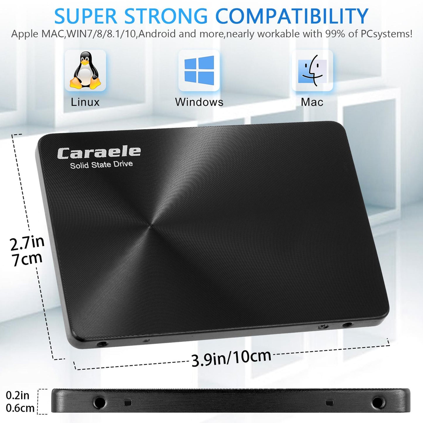 6Gb/s 500GB 2.5" SATA III Internal Solid State Drive Hard Disk Disc SSD