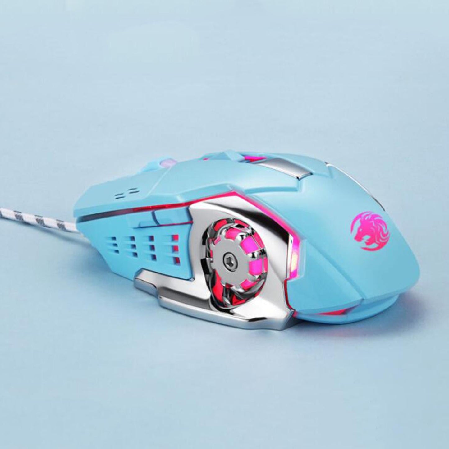 Keyboard Combo Kit 104 Keys Optical and Mouse with Headphone for PC F pink