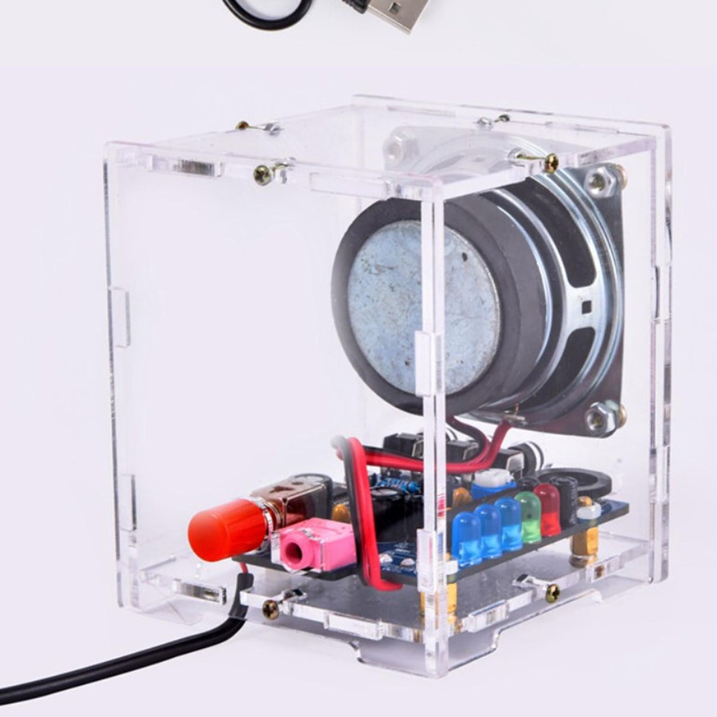 HU-009 3W Mini Spaker Unit 5V DC Powered Sound Amplifier DIY Kit Finished