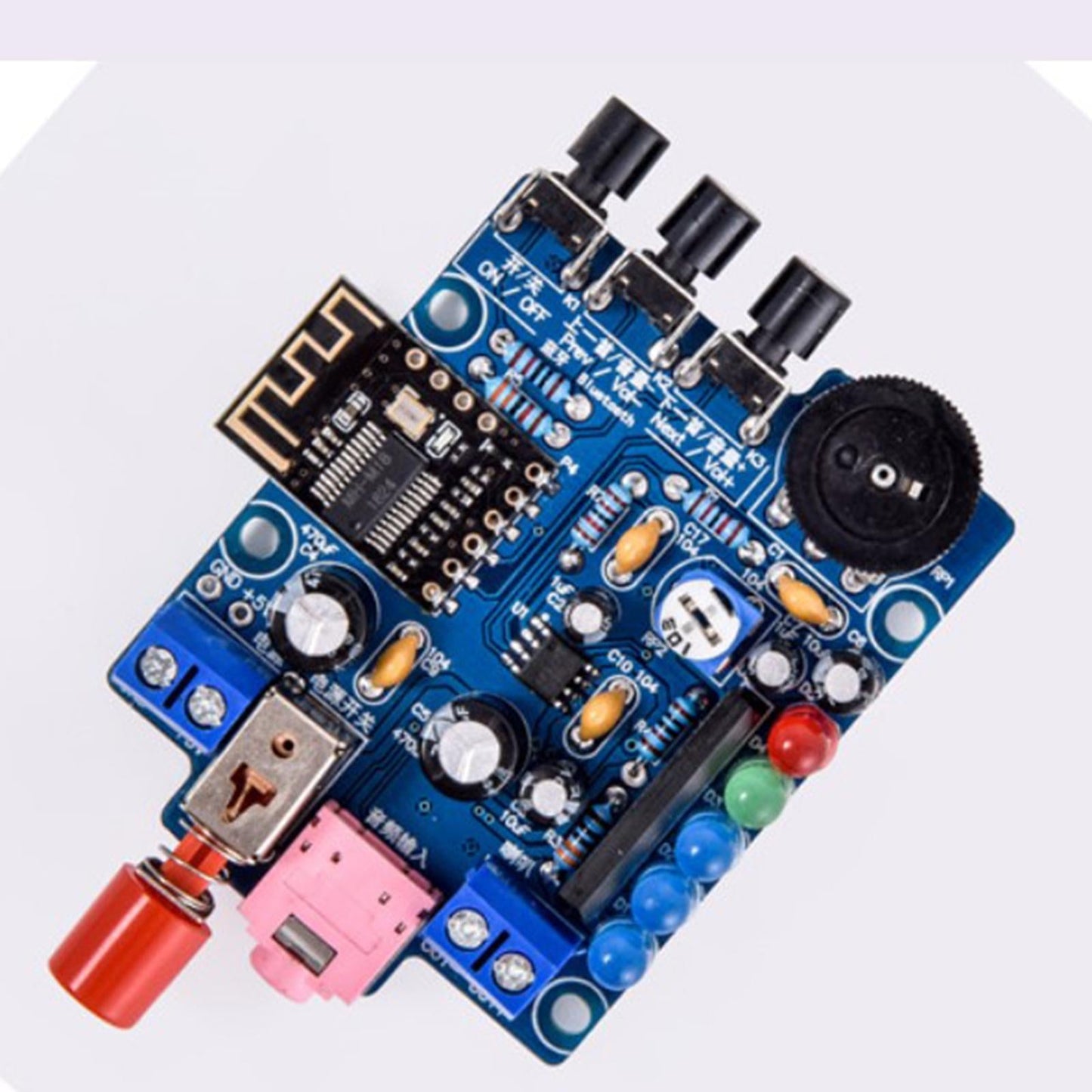 HU-009 3W Mini Spaker Unit 5V DC Powered Sound Amplifier DIY Kit Finished