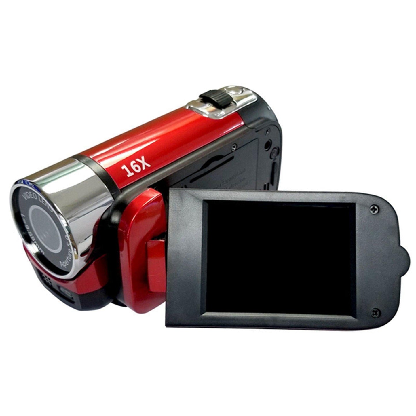 1080P HD Camcorder LCD Video Camera Recorder 16X Zoom Night Vision -EU Red