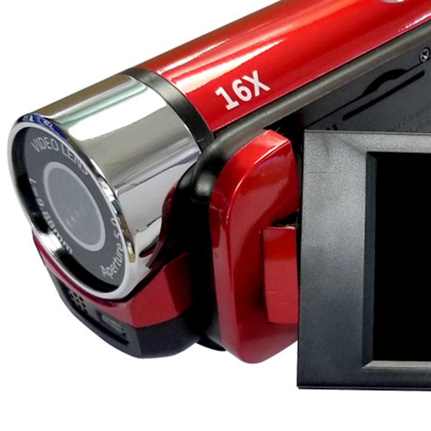 1080P HD Camcorder LCD Video Camera Recorder 16X Zoom Night Vision -EU Red