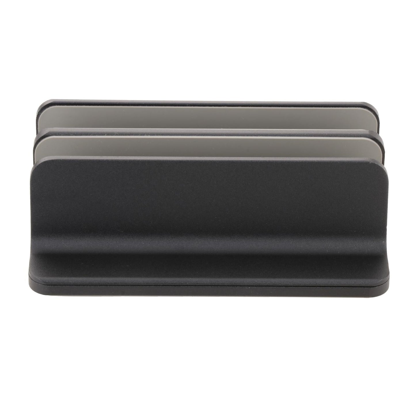 Adjustable Vertical Laptop Stand 2 Slots Desktop Accessories Well-Organized Black