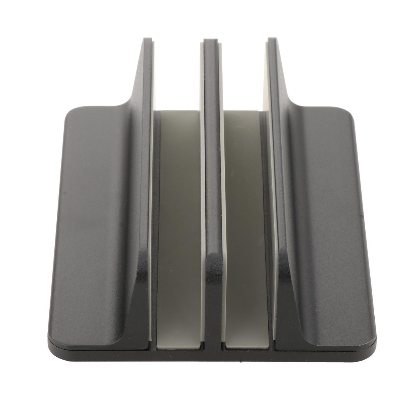 Adjustable Vertical Laptop Stand 2 Slots Desktop Accessories Well-Organized Black