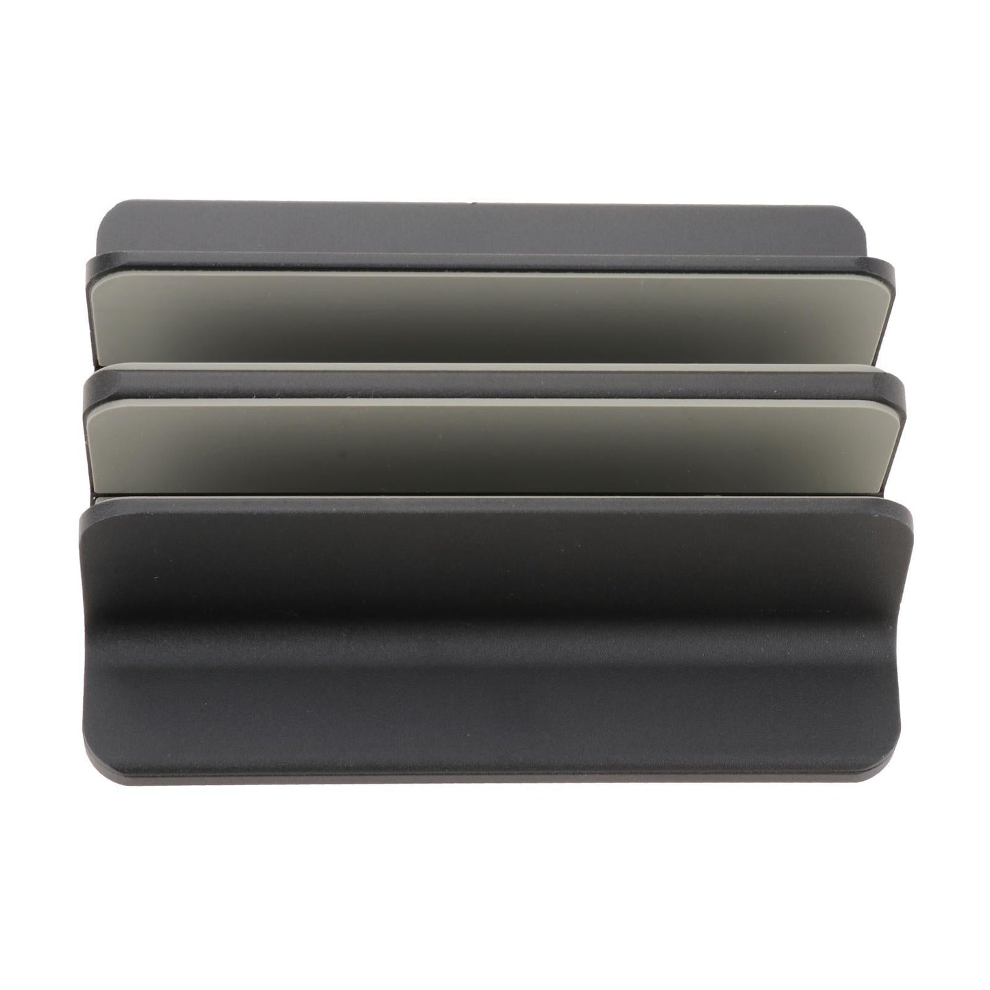 Adjustable Vertical Laptop Stand 2 Slots Desktop Accessories Well-Organized Black