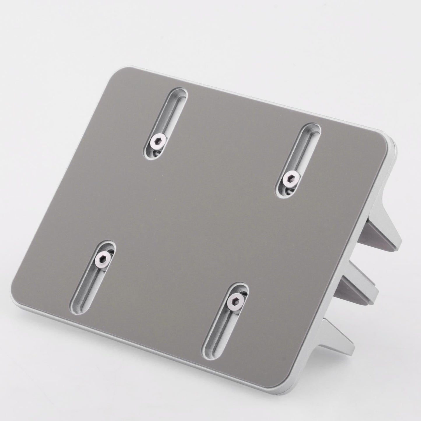 Adjustable Vertical Laptop Stand 2 Slots Desktop Accessories Well-Organized Grey