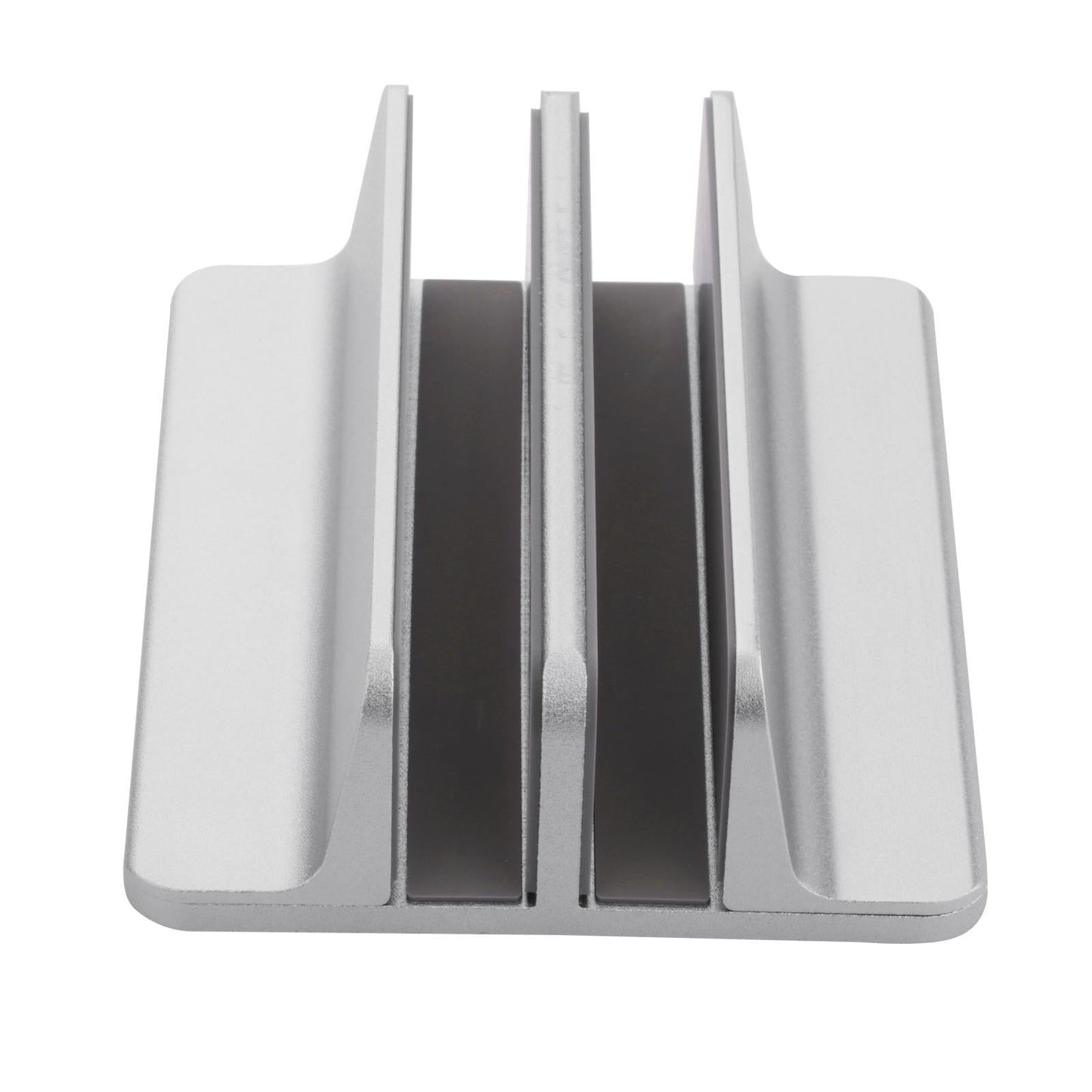 Adjustable Vertical Laptop Stand 2 Slots Desktop Accessories Well-Organized Grey