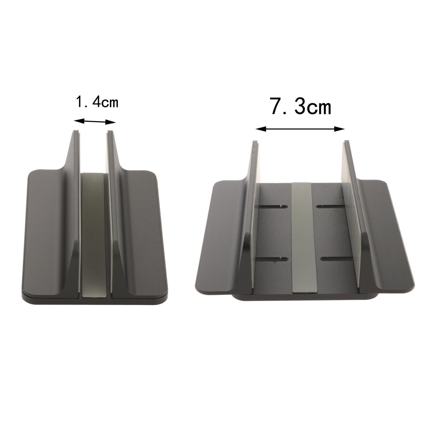Vertical Laptop Stand Holder Desktop Aluminum Alloy for Chromebook Black
