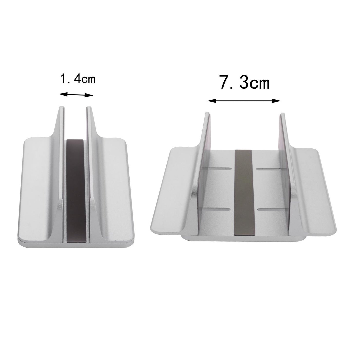 Vertical Laptop Stand Holder Desktop Aluminum Alloy for Chromebook Grey
