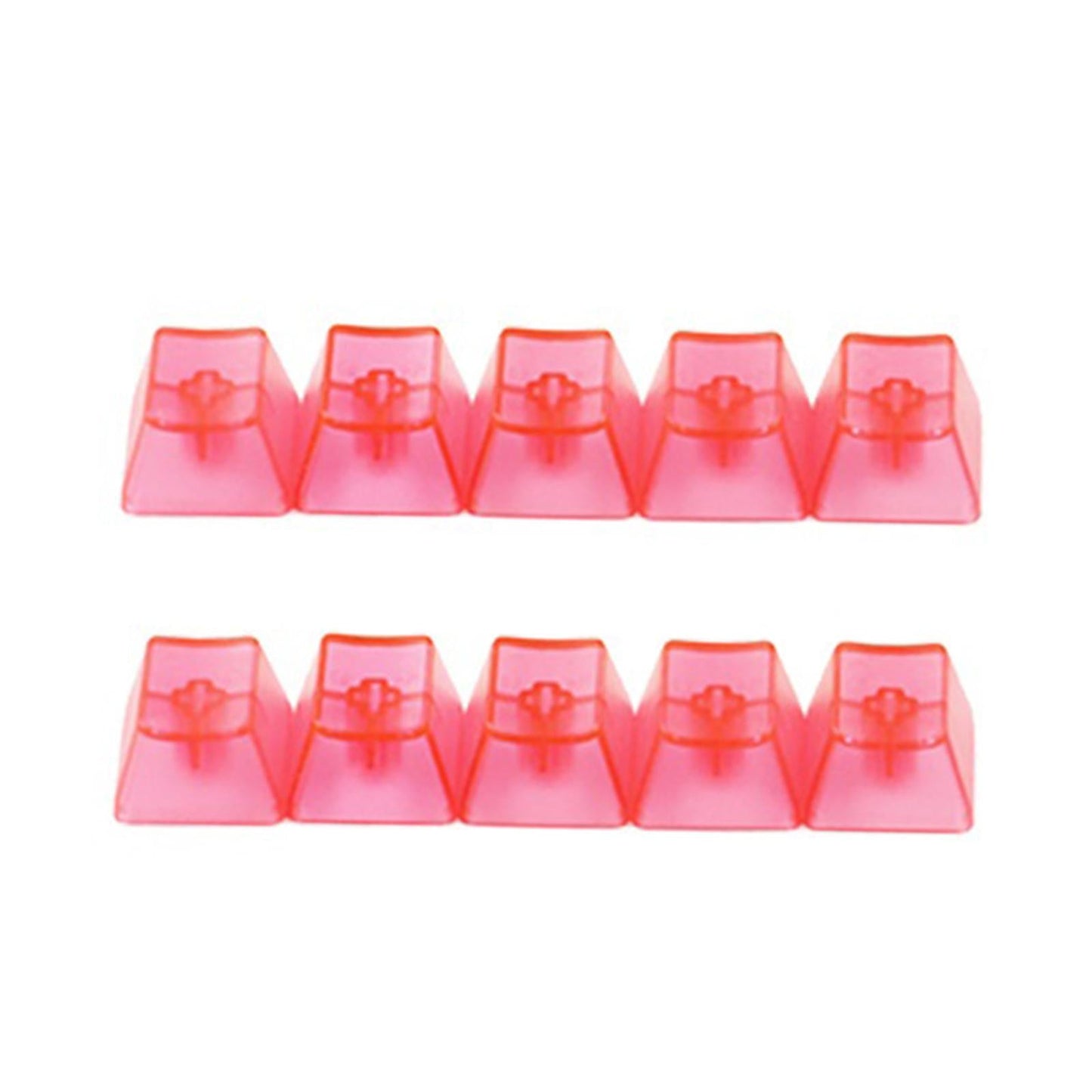 DIY R4 1U Transparent Keycaps for CHERRY MX and Clone Switches 10/50/100 Pcs 10 Keys Pink