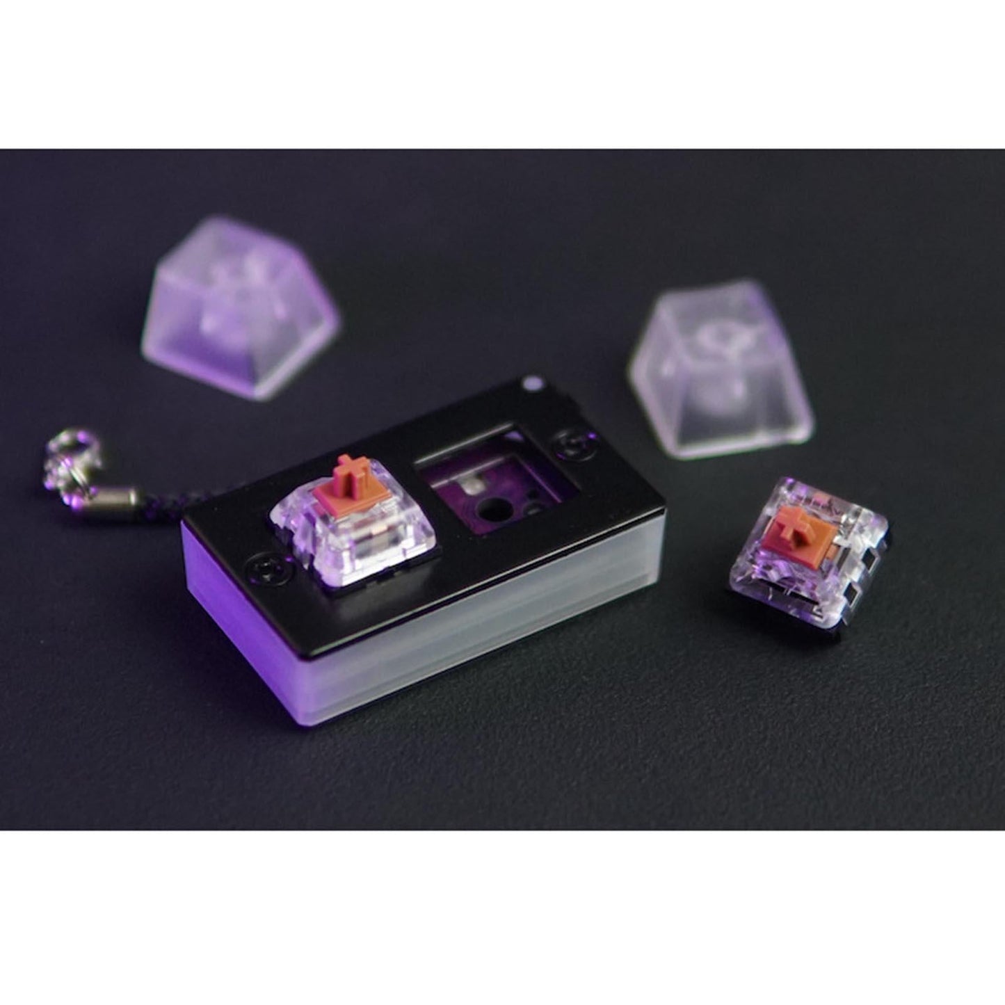 2-Key Keypad Mechanical Keyboard Hot Swap RGB Cool Backlit Detachable for PC