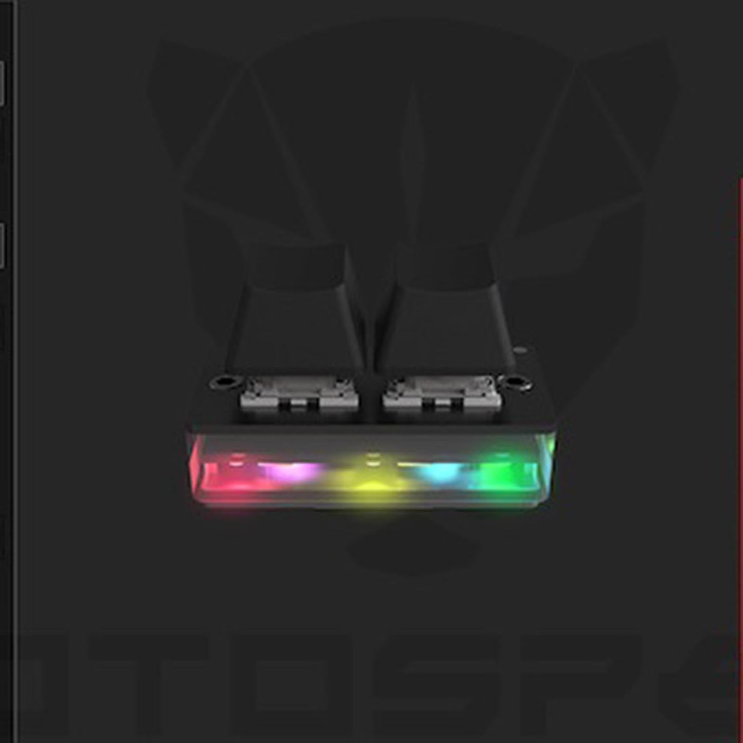 2-Key Keypad Mechanical Keyboard Hot Swap RGB Cool Backlit Detachable for PC