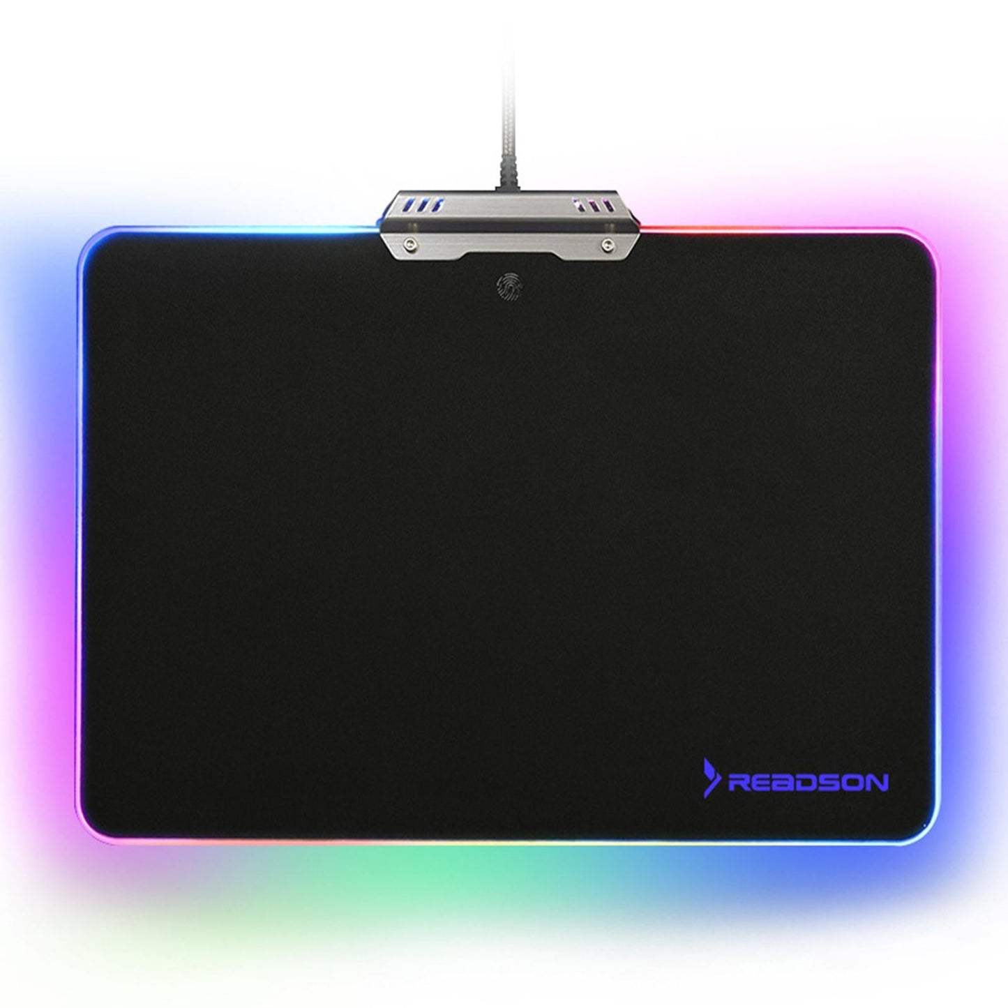 Metal Gaming Mouse Pad Anti-Slip Mouse Mat with Backlit for Office Home