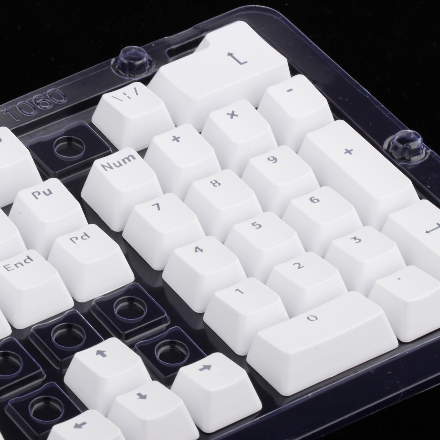 104 Key Caps PBT US Layout Keyset for CHERRY MX Mechanical Gaming Keyboard Russian White Translucent