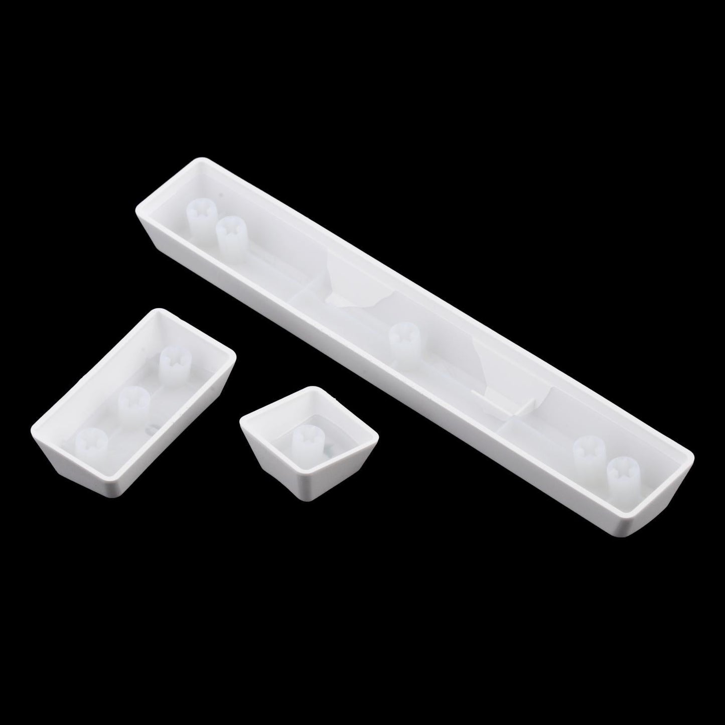 104 Key Caps PBT US Layout Keyset for CHERRY MX Mechanical Gaming Keyboard Russian White Translucent