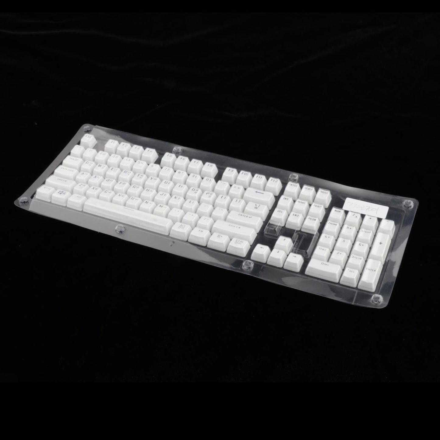 104 Key Caps PBT US Layout Keyset for CHERRY MX Mechanical Gaming Keyboard Korean White Translucent