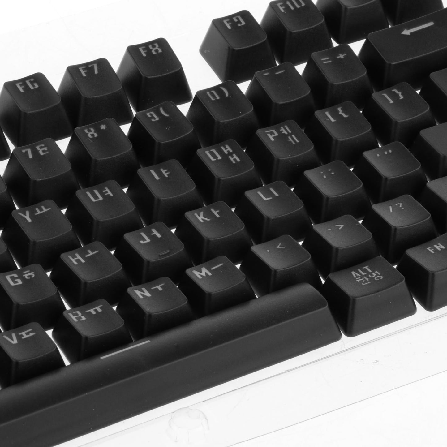 104 Key Caps PBT US Layout Keyset for CHERRY MX Mechanical Gaming Keyboard French Black