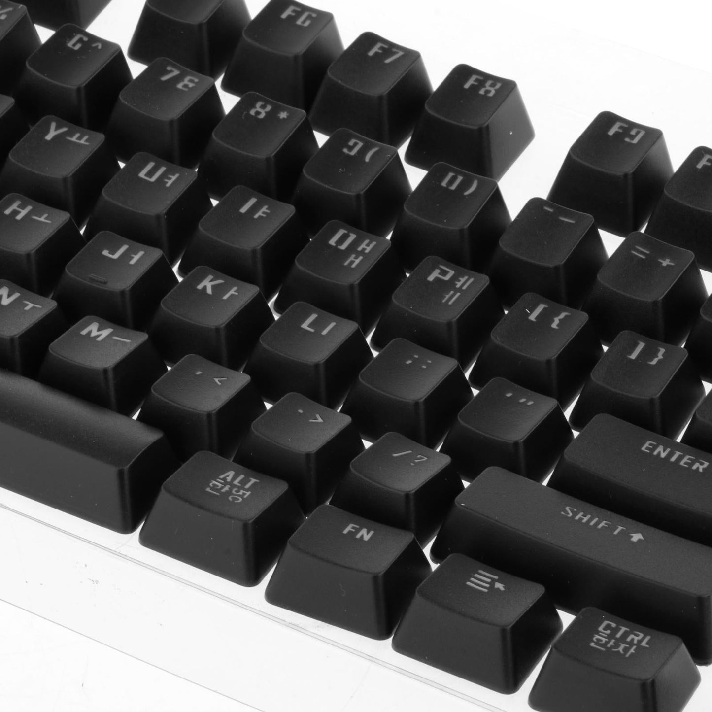 104 Key Caps PBT US Layout Keyset for CHERRY MX Mechanical Gaming Keyboard French Black