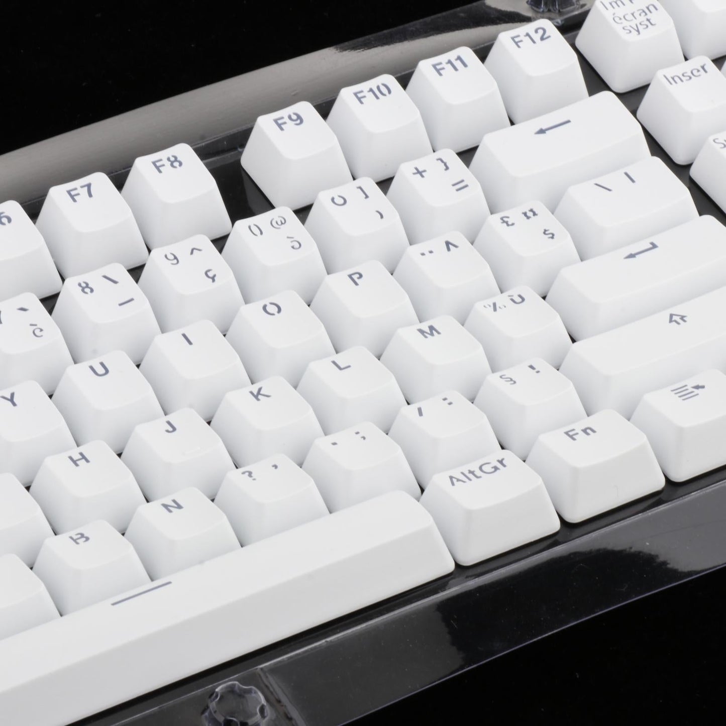 104 Key Caps PBT US Layout Keyset for CHERRY MX Mechanical Gaming Keyboard French White