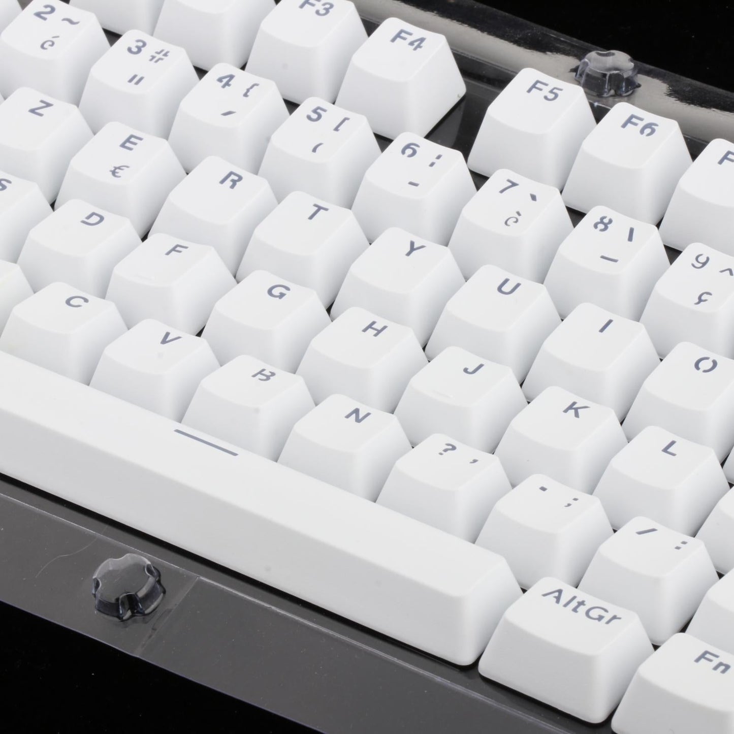 104 Key Caps PBT US Layout Keyset for CHERRY MX Mechanical Gaming Keyboard French White