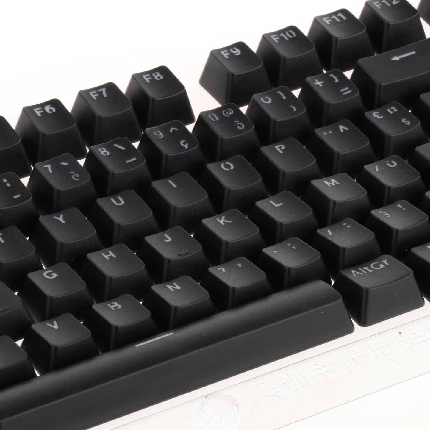 104 Key Caps PBT US Layout Keyset for CHERRY MX Mechanical Gaming Keyboard Spanish Black