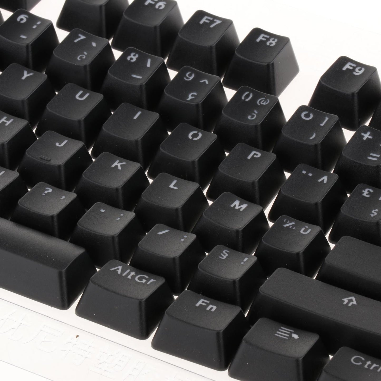 104 Key Caps PBT US Layout Keyset for CHERRY MX Mechanical Gaming Keyboard Spanish Black