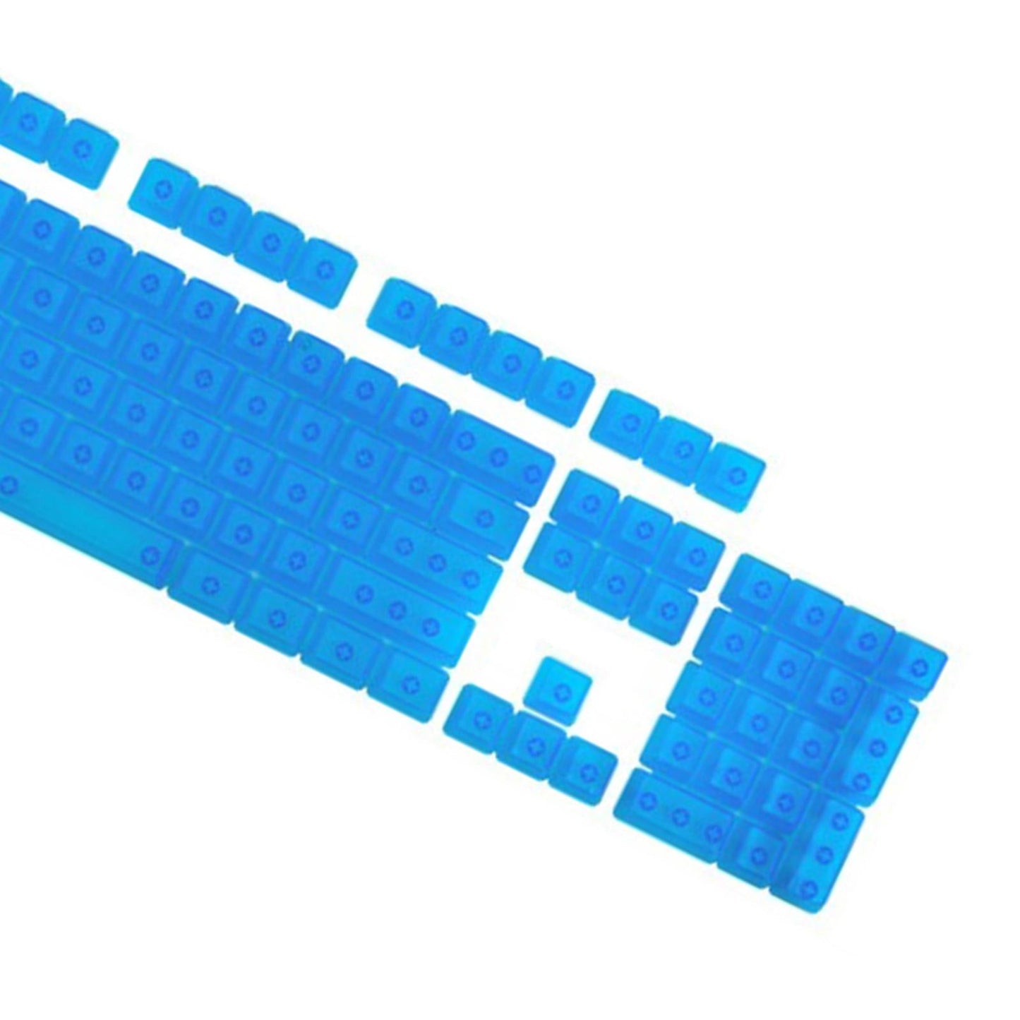 DIY Transparent Keycaps ABS Matte Treatment RGB for CHERRY MX/Clone Switches Fully Transparent