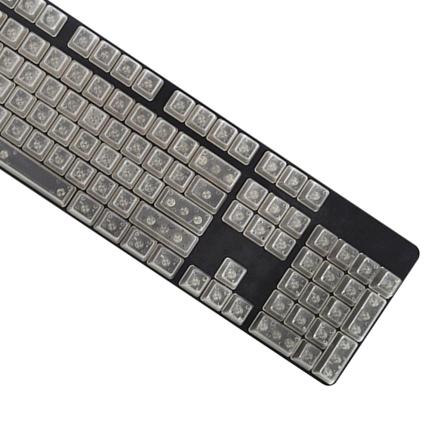 DIY Transparent Keycaps ABS Matte Treatment RGB for CHERRY MX/Clone Switches Blue Transparent