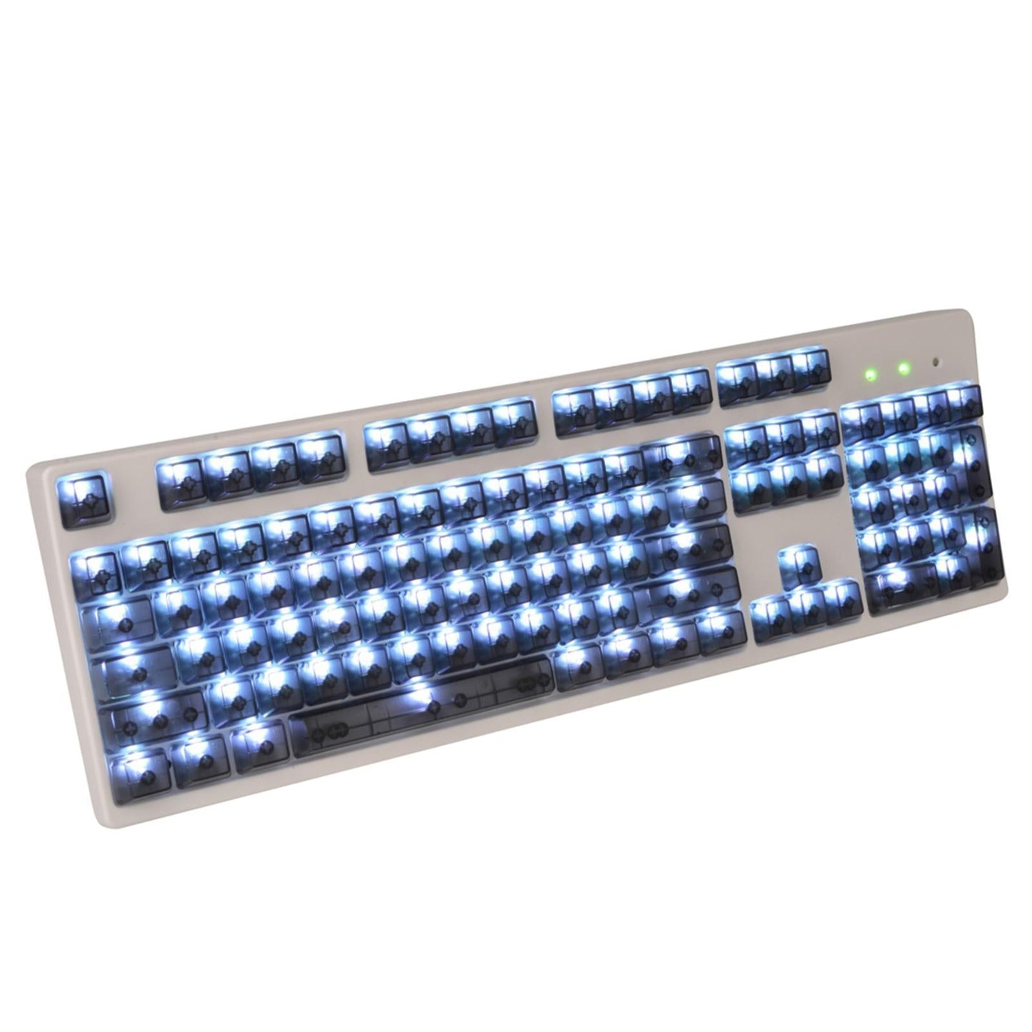 DIY Transparent Keycaps ABS Matte Treatment RGB for CHERRY MX/Clone Switches Black Transparent