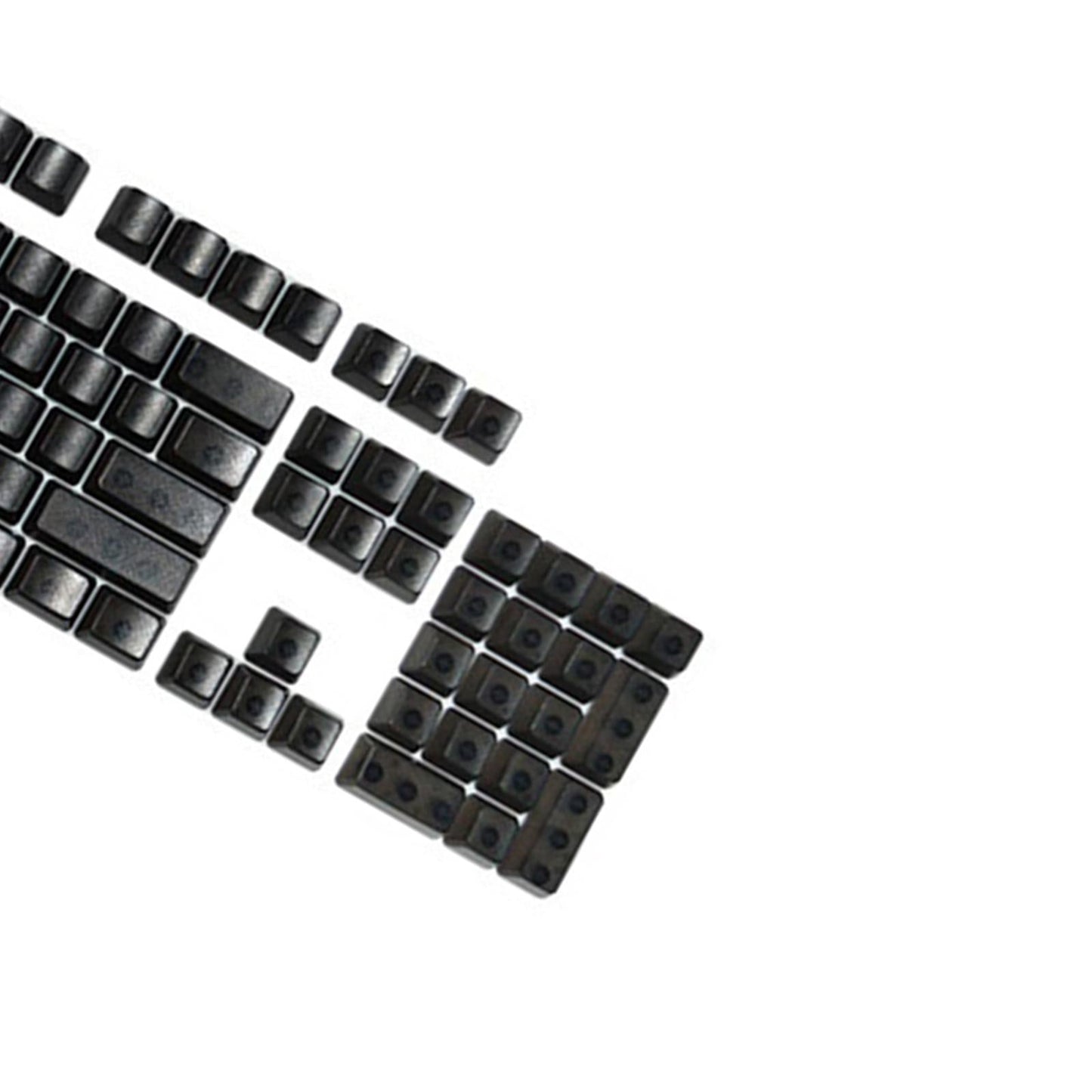 DIY Transparent Keycaps ABS Matte Treatment RGB for CHERRY MX/Clone Switches Black Transparent