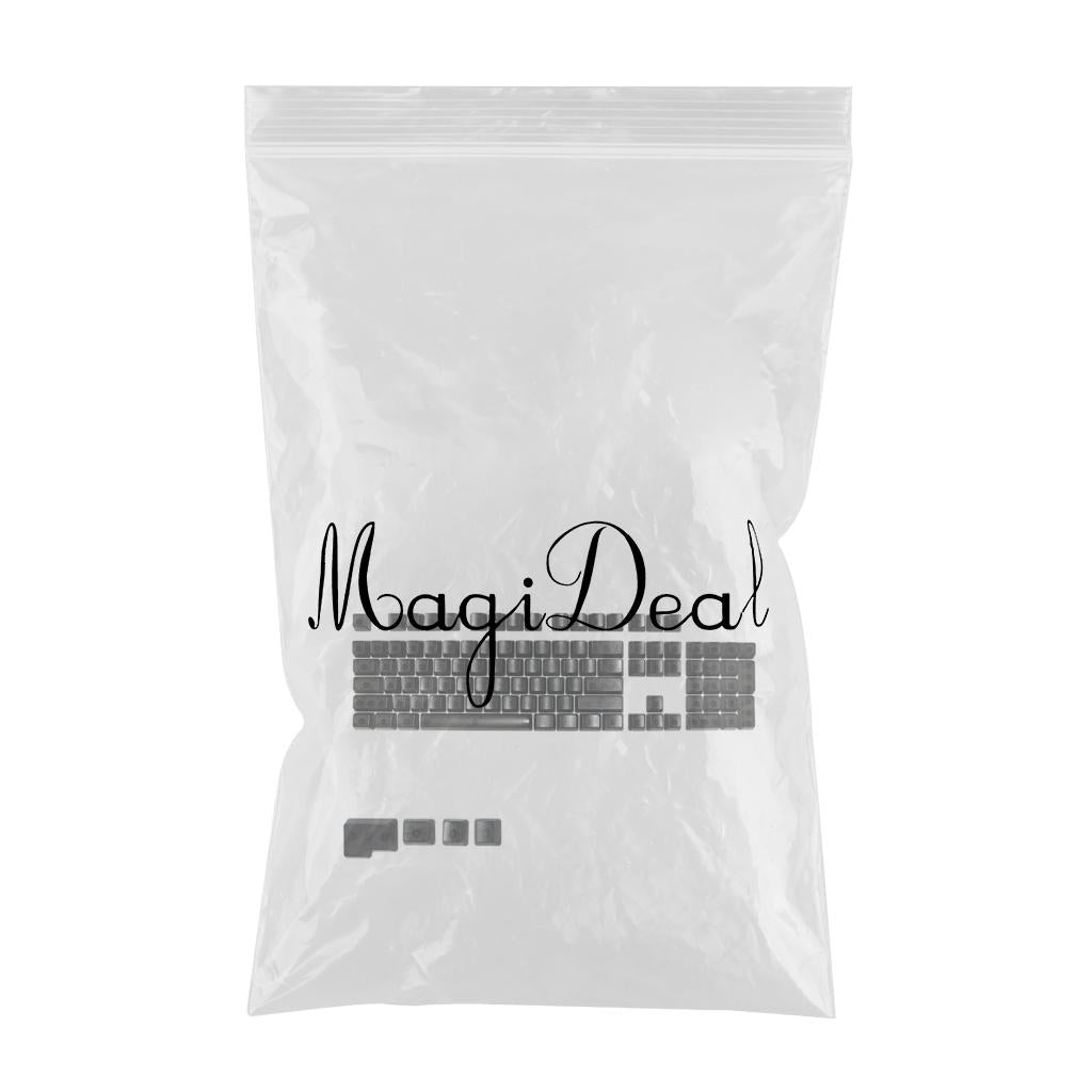 DIY Transparent Keycaps ABS Matte Treatment RGB for CHERRY MX/Clone Switches Black Transparent
