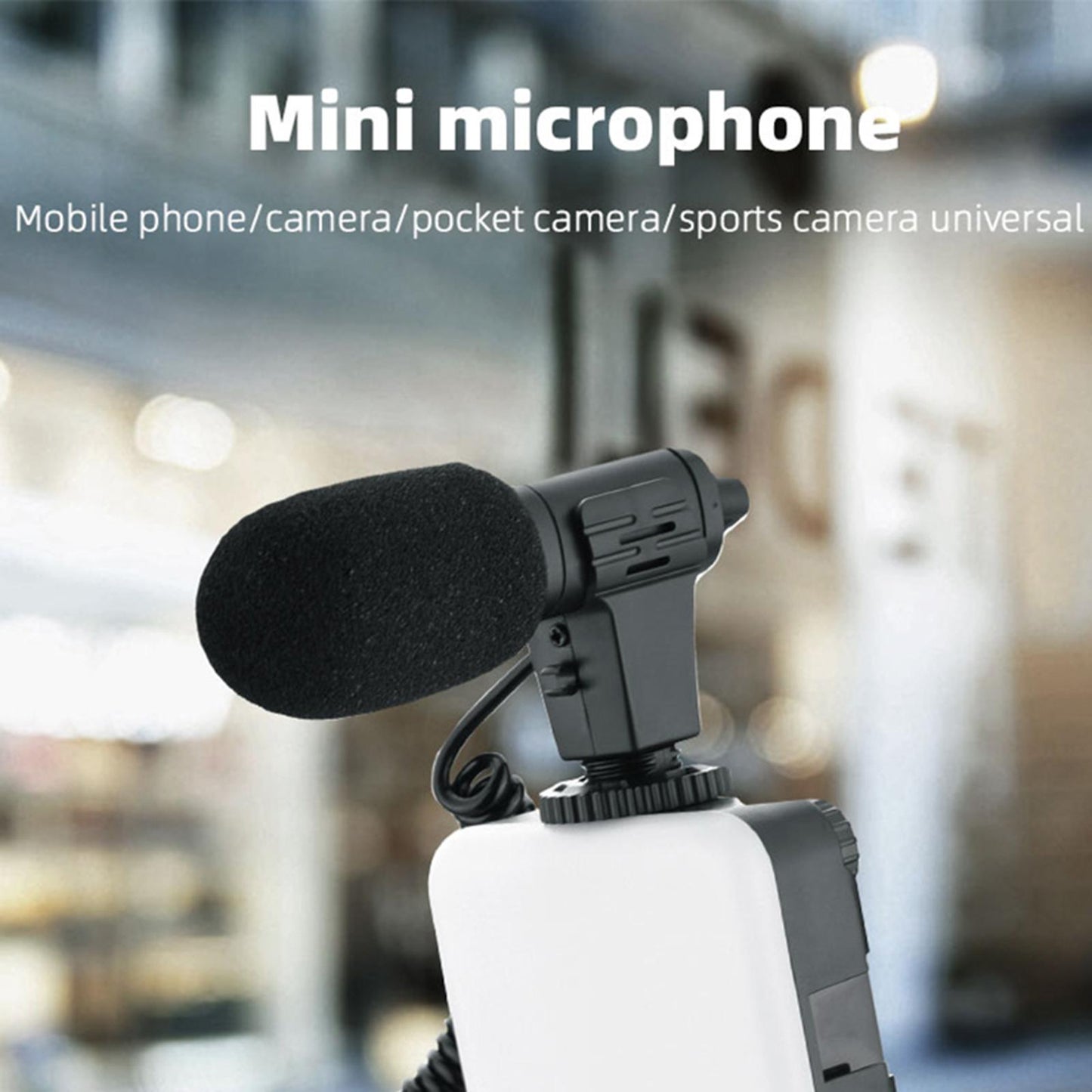 Camera Microphone Professional Mini Portable for Recording Mobile Phones